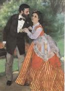 Pierre-Auguste Renoir The Painter Sisley and his Wife (mk09) oil painting on canvas